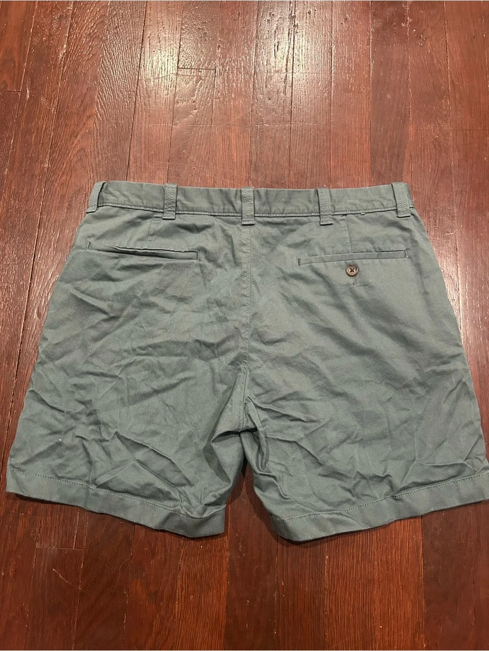 J. Crew Men's Flat Front Shorts - Slate Blue Green